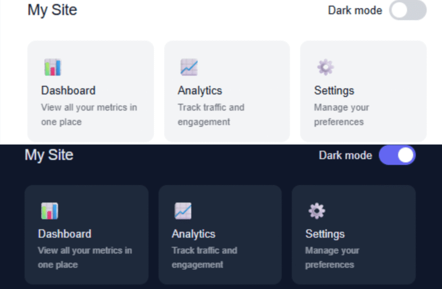 CSS Dark Mode Toggle Without JavaScript