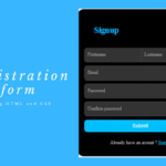 How to Create a Registration Form with HTML and CSS