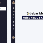 Create a Simple Sidebar Menu Using HTML and CSS|  Navigation Menu