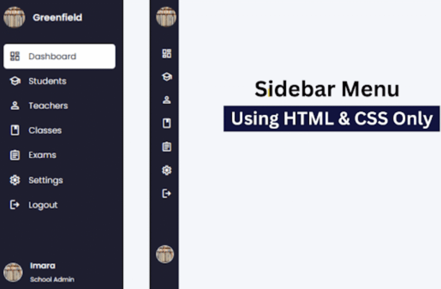 Create a Simple Sidebar Menu Using HTML and&hellip;